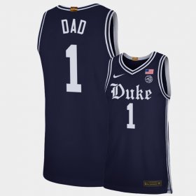 #1 College Basketball Duke 2022 Fathers Day Gift Greatest Dad Men's Black Jersey 449997-922