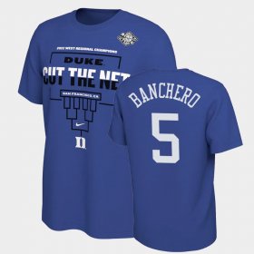 #5 Paolo Banchero March Madness Duke 2022 Final Four Regional Champions Locker Room Mens Royal T-Shirt 186053-850 #5 Paolo Banchero March Madness Duke 2022 Final Four Regional Champions Locker Room Mens Royal T-Shirt 186053-850