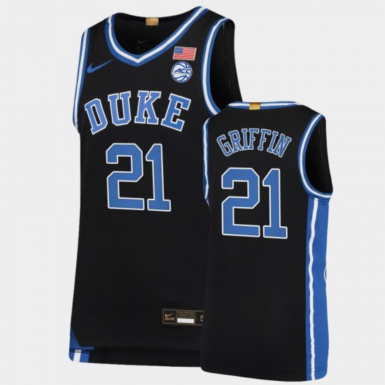 #21 AJ Griffin College Basketball Duke University Limited Men Black Jersey 837374-468