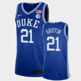 #21 AJ Griffin College Basketball Blue Devils Authentic Men's Royal Jersey 733355-356