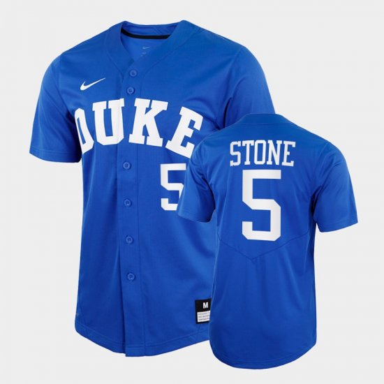 #5 Alex Stone College Baseball Duke Blue Devils 2022 Replica Men\'s Royal Jersey 595476-354