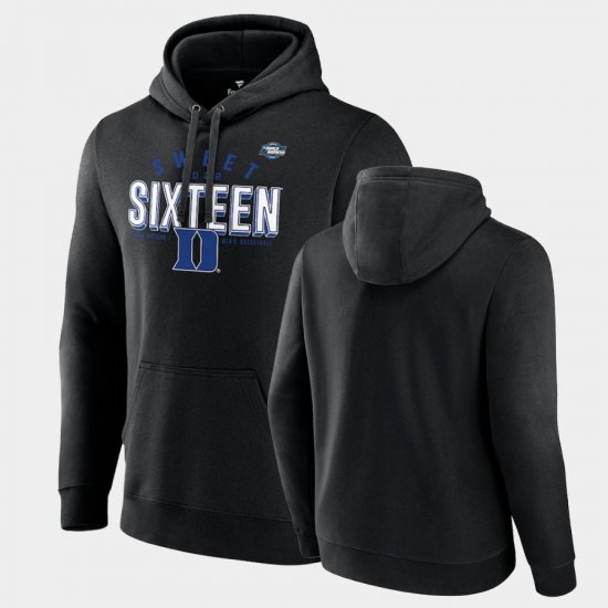 College Basketball Duke University 2022 NCAA March Madness Sweet Sixteen Jumpball Pullover Men\'s Black Hoodie 944749-756