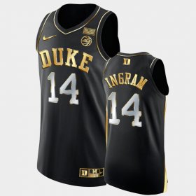 #14 Brandon Ingram Golden Edition Duke Blue Devils Alumni Men Black Jersey 956075-915