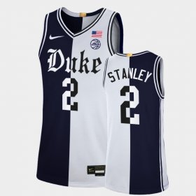 #2 Cassius Stanley College Basketball Duke Cameron Brotherhood Limited Split Edition Men's Black White Jersey 507106-399