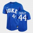 #44 Graham Pauley College Baseball Duke 2022 Replica Men's Royal Jersey 209231-487