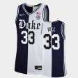 #33 Grant Hill College Basketball Duke Cameron Brotherhood Limited Split Edition Men's Black White Jersey 351510-505