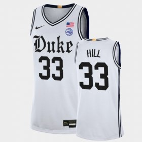 #33 Grant Hill College Basketball Duke University The Brotherhood Alumni Limited Men's White Jersey 610236-773