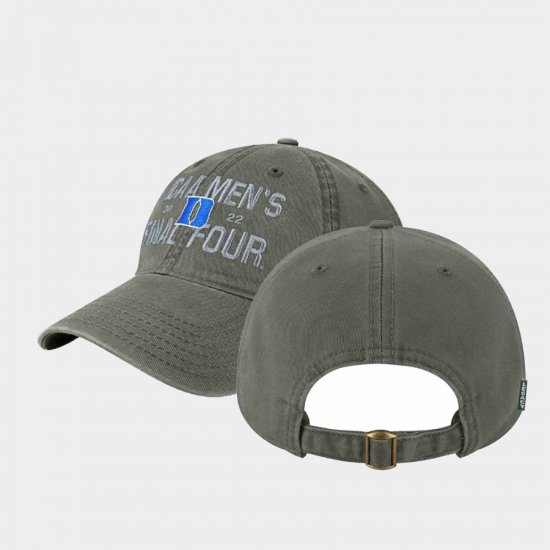 Duke 2022 March Madness Final Four League Collegiate Wear Relaxed Twill Adjustable Unisex Gray Hat 939453-799