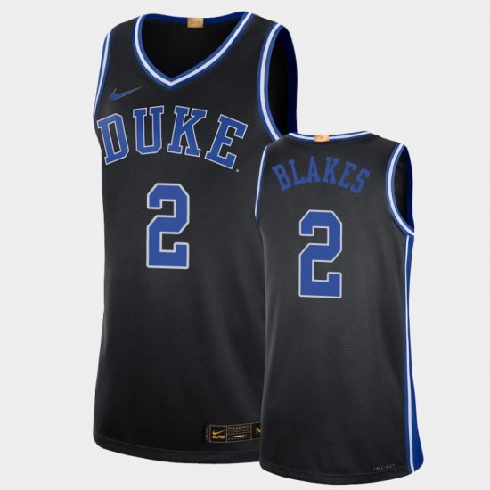 #2 Jaylen Blakes Alumni Limited Duke Basketball Men Black Jersey 758179-751