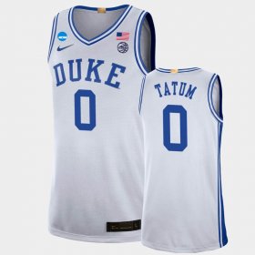 #0 Jayson Tatum March Madness Blue Devils 2022 NCAA Limited Basketball Men's White Jersey 962678-428