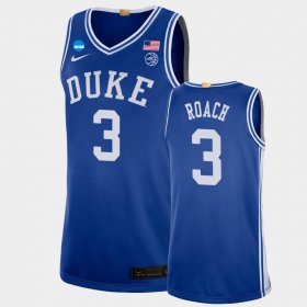 #3 Jeremy Roach March Madness Duke Blue Devils 2022 NCAA Limited Basketball Men Royal Jersey 736008-410