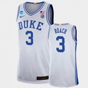 #3 Jeremy Roach March Madness Duke University 2022 NCAA Limited Basketball Men White Jersey 980740-875