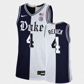 #4 JJ Redick College Basketball Duke Blue Devils Cameron Brotherhood Limited Split Edition Men Black White Jersey 882386-791