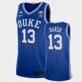 #13 Joey Baker March Madness Duke 2022 NCAA Limited Basketball Men Royal Jersey 919436-755