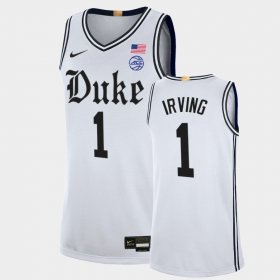 #1 Kyrie Irving College Basketball Duke Blue Devils The Brotherhood Alumni Limited Mens White Jersey 279725-629