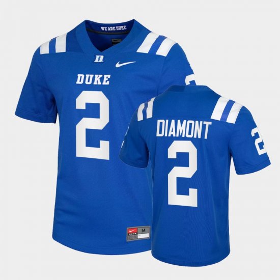 #2 Luca Diamont College Football Duke University Men Blue Jersey 388558-649