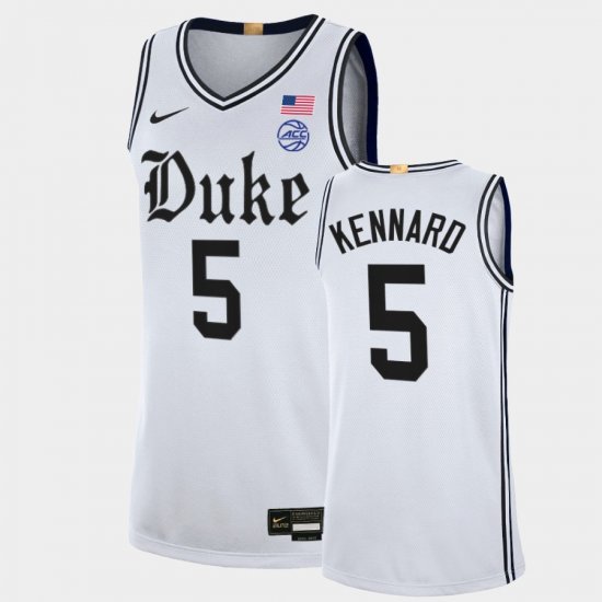 #5 Luke Kennard College Basketball Blue Devils The Brotherhood Alumni Limited Men White Jersey 927280-633