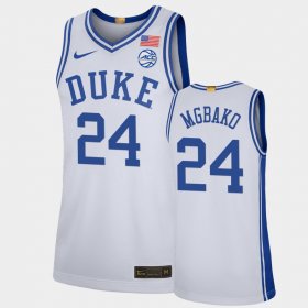 #24 Mackenzie Mgbako College Basketball Duke University 2023 Classc 5-Star Mens White Jersey 365711-578