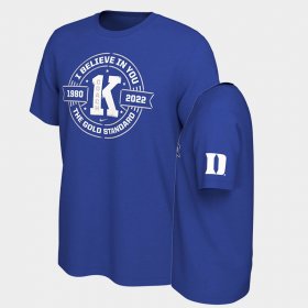 College Basketball Duke Blue Devils Coach K Center Court Men Royal T-Shirt 731731-547 College Basketball Duke Blue Devils Coach K Center Court Men Royal T-Shirt 731731-547