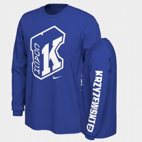 College Basketball Duke Blue Devils Coach K Long Sleeve Men's Royal T-Shirt 113209-449 College Basketball Duke Blue Devils Coach K Long Sleeve Men's Royal T-Shirt 113209-449