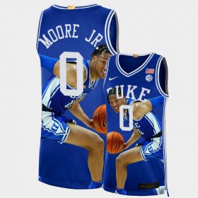 #0 Wendell Moore Jr. College Basketball Duke 2022 March Madness Highlights Fashion Edition Men's White Jersey 879536-794