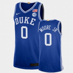 #0 Wendell Moore Jr. College Basketball Duke Authentic Mens Royal Jersey 942423-201