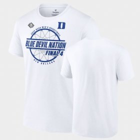 College Basketball Duke University 2022 NCAA March Madness Final Four Baseline Men White T-Shirt 701860-204 College Basketball Duke University 2022 NCAA March Madness Final Four Baseline Men White T-Shirt 701860-204
