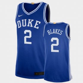 #2 Jaylen Blakes College Basketball Blue Devils 2021 Class Limited Men's Blue Jersey 530095-768