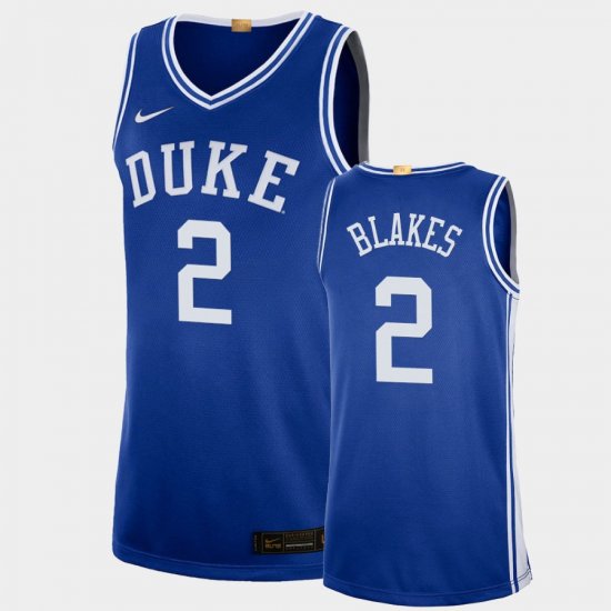 #2 Jaylen Blakes College Basketball Blue Devils 2021 Class Limited Men\'s Blue Jersey 530095-768