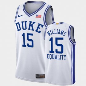 #15 Mark Williams Home Duke 2021 2022 NBA Draft top prospect Men's White Jersey 734734-559