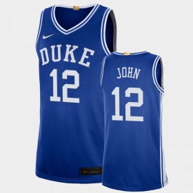 #12 Theo John College Basketball Blue Devils 2021 transfer Limited Men's Blue Jersey 748756-258