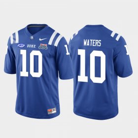 #10 Marquis Waters 2018 Independence Bowl Duke College Football Game Mens Royal Jersey 897473-587