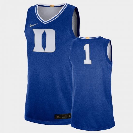 #1 100th Anniversary Duke Rivalry Limited Mens Royal Jersey 331093-380