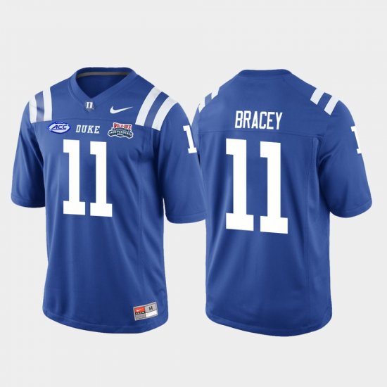 #11 Scott Bracey 2018 Independence Bowl Duke Blue Devils College Football Game Men Royal Jersey 822518-905