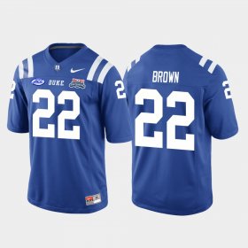 #22 Brittain Brown 2018 Independence Bowl Duke College Football Game Mens Royal Jersey 477725-530