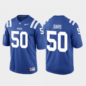 #50 Austin Davis College Football Duke Game Mens Royal Jersey 134653-113 #50 Austin Davis College Football Duke Game Mens Royal Jersey 134653-113