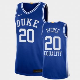 #20 Cason Pierce Equality Social Justice Blue Devils 2020-21 College Basketball Men's Blue Jersey 406912-666 #20 Cason Pierce Equality Social Justice Blue Devils 2020-21 College Basketball Men's Blue Jersey 406912-666