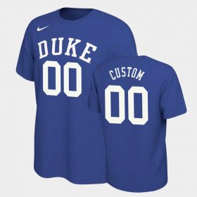 #00 Custom Retro Alumni Duke University Basketball Mens Royal T-Shirt 690206-214