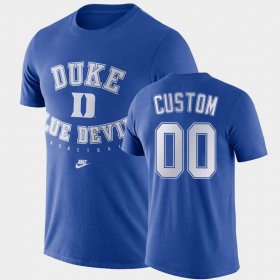 #00 Custom Retro Basketball Blue Devils Men's Royal T-Shirt 600913-522