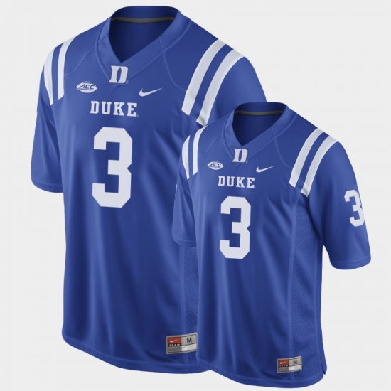 #3 Darrell Harding Jr. Replica Blue Devils Game Football Men\'s Royal Jersey 264634-941