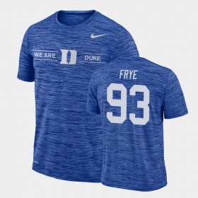 #93 Ben Frye GFX Velocity Duke Sideline Legend Performance Men Royal T-Shirt 906027-147