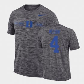 #4 Robert Nelson GFX Velocity Duke University Sideline Legend Performance Men Gray T-Shirt 917834-271 #4 Robert Nelson GFX Velocity Duke University Sideline Legend Performance Men Gray T-Shirt 917834-271