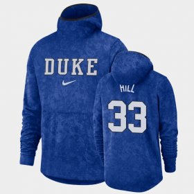 #33 Grant Hill Basketball Spotlight Duke University Pullover Team Logo Men Royal Hoodie 721884-702