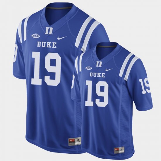 #19 Jake Bobo Replica Duke Game Football Men\'s Royal Jersey 344896-919