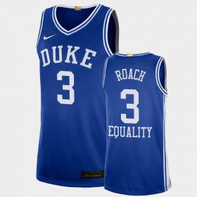 #3 Jeremy Roach Equality Social Justice Duke University 2020-21 College Basketball Men Blue Jersey 950547-199