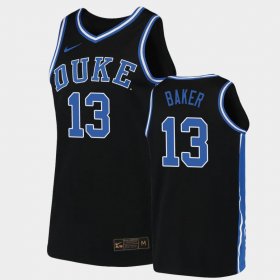 #13 Joey Baker Replica Blue Devils College Basketball Men Black Jersey 707426-779