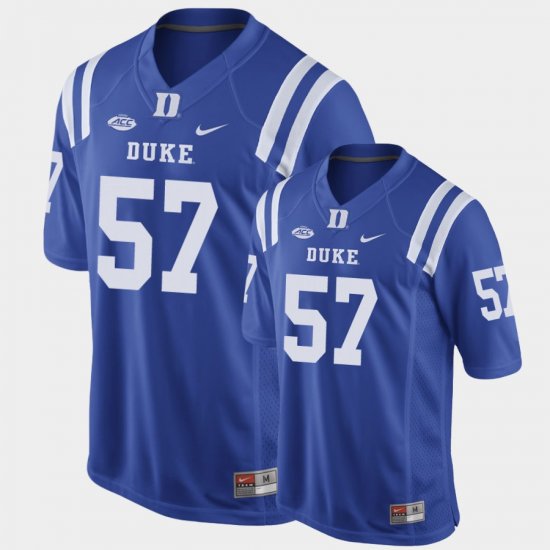 #57 John Taylor Replica Duke Blue Devils Game Football Mens Royal Jersey 143160-458