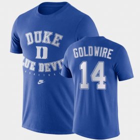 #14 Jordan Goldwire Retro Basketball Duke University Men's Royal T-Shirt 506262-877