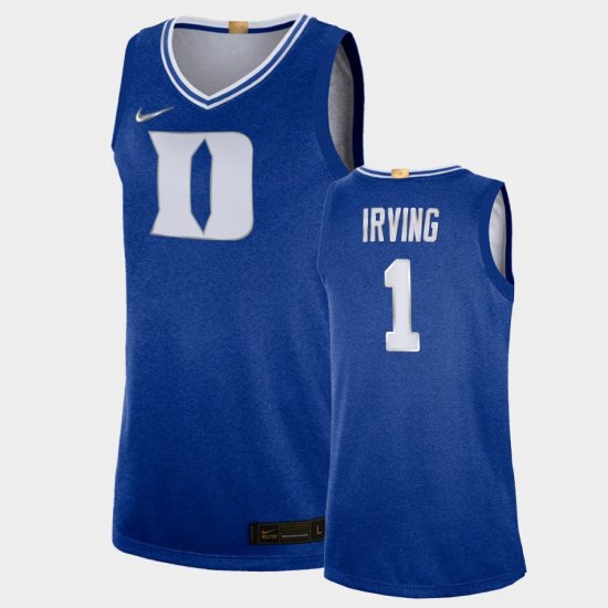 #1 Kyrie Irving 100th Anniversary Duke Blue Devils Rivalry Limited Men\'s Royal Jersey 386662-885