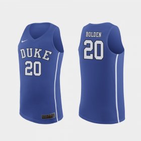 #20 Marques Bolden Authentic Blue Devils March Madness College Basketball Men Royal Jersey 156805-432